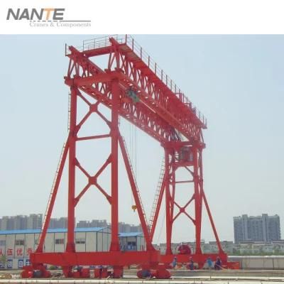 Truss Double Girder Gantry Crane With Trolley (QME120t-78m-65m)