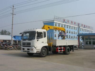 4*2 Dongfeng Truck Mounted with 8 Ton Knuckle Arm Crane Truck