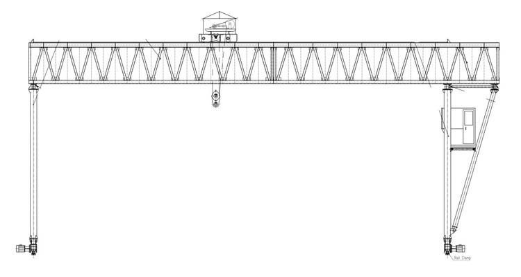 20t Precast Beam Precast Bridge Double Girder Gantry Crane
