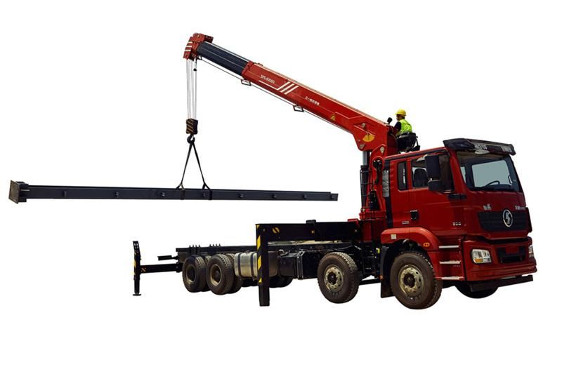 18ton Stiff Boom Crane Telescopic Boom Lorry Mounted Crane Sps45000 Model Promotion From Palfinger Lifting Mobile Truck Crane Factory