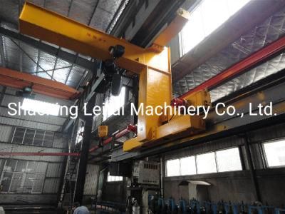 1t Motor Rotation Arm Lift Wall Mounted Jib Crane with Electric Chain Hoist