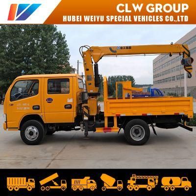 China Hot Sale Dongfeng 3t 3.2tons Construction 3-Arms Knuckle Booms Truck Mounted Crane