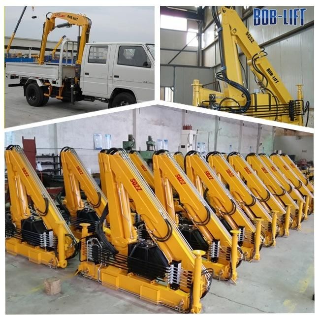 Mobile Truck with Hydraulic Small Knuckle Crane for Sale