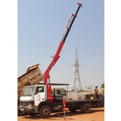 Mini 6 Ton Hydraulic Knuckle Boom Hook Loader Crane Truck