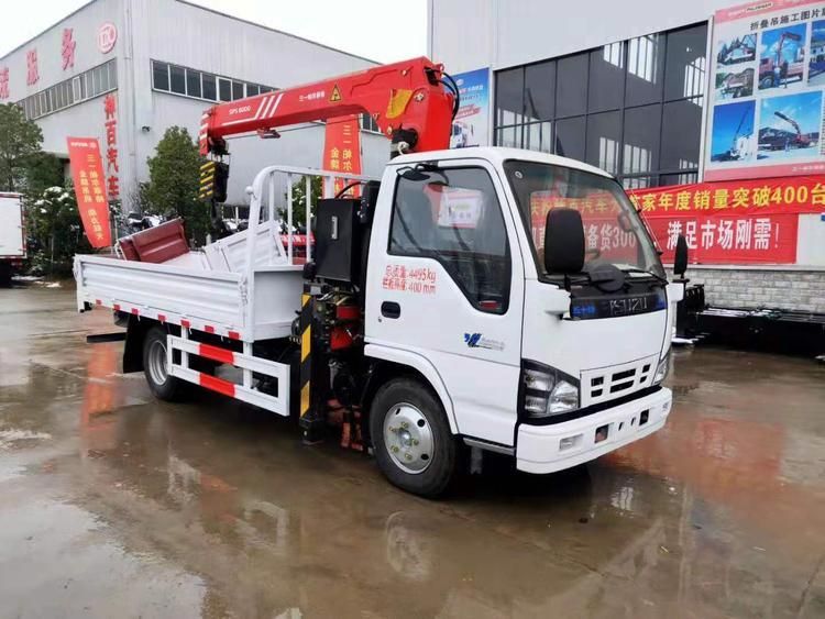 Isuzu Nqr 700p 4*2 191HP Small Truck Mounted Crane