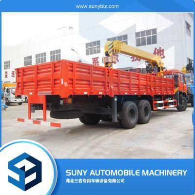 Factory Wholesale Dongfeng 6X4 12 Tons Truck Crane, Truck Mounted Crane, Truck with Crane