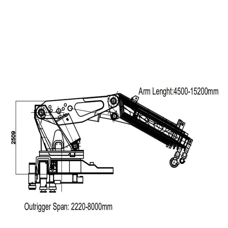 HBQZ 90ton Boom Truck Crane SQ1800ZB6 with Jiaheng hydraulic cylinders