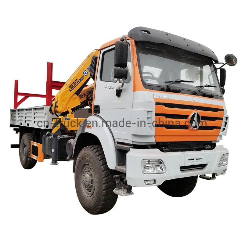 Manufacture Customized 4X4 5mt 6mt 7mt 10mt Knucle Boom Crane Truck