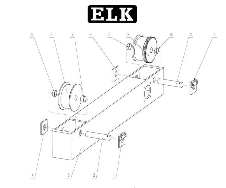 Single - Track Power Trolley for Crane