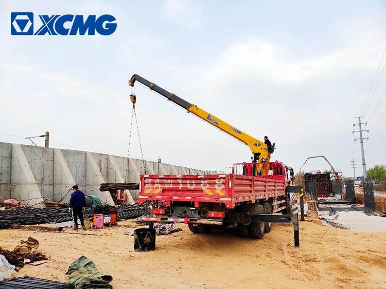 XCMG Official 3/4/5/6/8 Ton Hydraulic Arm Boom Crane Truck Mounted Loader Lorry Crane for Sale