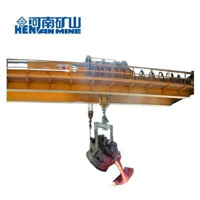 Steel Plant Use Ladle Crane Double Beams Overhead Travelling Crane