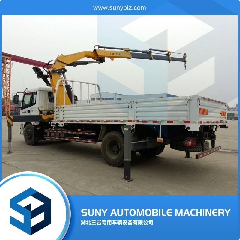 3 Ton Isuzu Knuckle Boom Pickup Hydraulic Mini Truck Mounted Crane for Sale