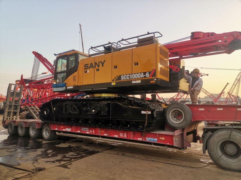 S-a-N-Y 100 Ton Crawler Crane Scc1000A Export to Egypt