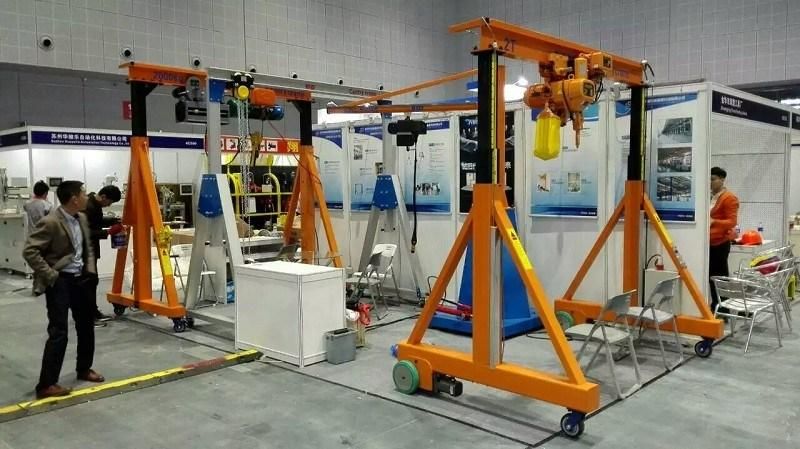 Manual Portal Crane with Electric Chain Hoist Lifting Crane