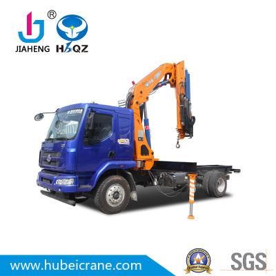 HBQZ Crane Manufacturer 8tons Install Light Lorry Truck Mounted Crane New SQ160ZB4 on dump truck