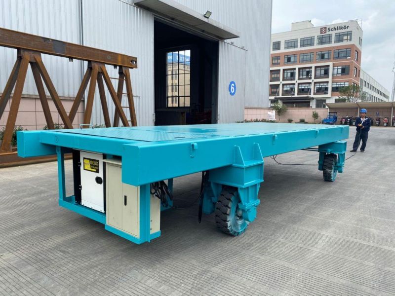 1-300t Cable Power Flat Platform Steel Ladle Rail Transfer Car