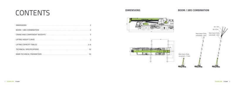 Zoomlion 60 Ton Hydraulic Mobile Crane Ztc600r542 Telescopic Boom Truck Mounted Lift Crane