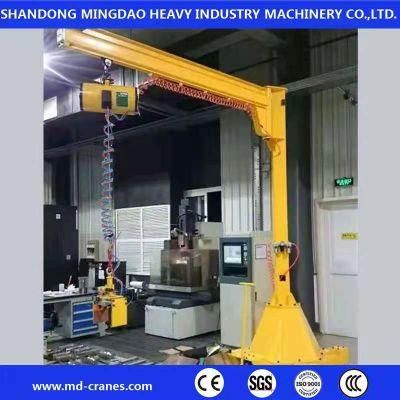 250kg 500kg Column Cantilever Crane with Pneumatic Hoist Air Hoist