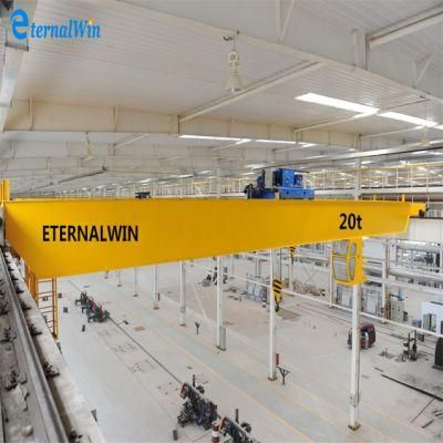 Electric Overhead Bridge Crane Monorail for Workshop Steel Building Kits Lifting 20 Ton