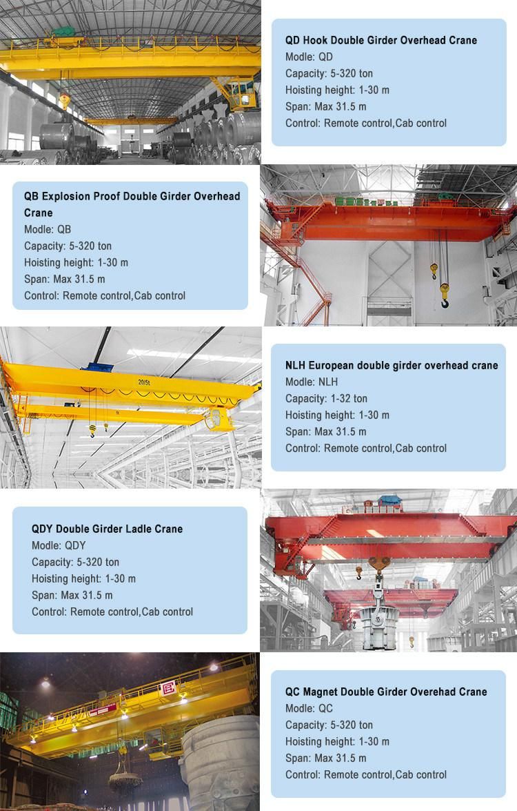 Liftor CE Certificate Europe Style Bridge Crane 1 2 3 5 10 Ton Single Girder Overhead Crane Price for Sale