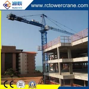 Ce ISO 6ton Load Topkit Tower Cranes with 50m Boom Length for Building Construction Site