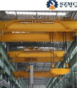 Customized Design 50/10 Ton Qy Type Traveling Double Girder Insulation Overhead Crane