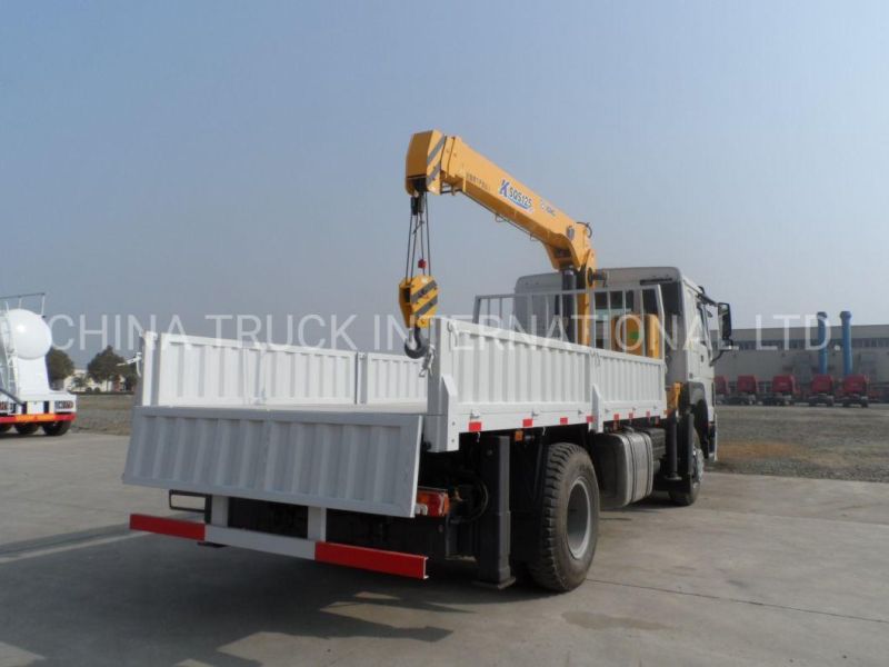 Sinotruk HOWO 4X2 10 Tons Hydraulic Telescopic Boom Truck Mounted Crane