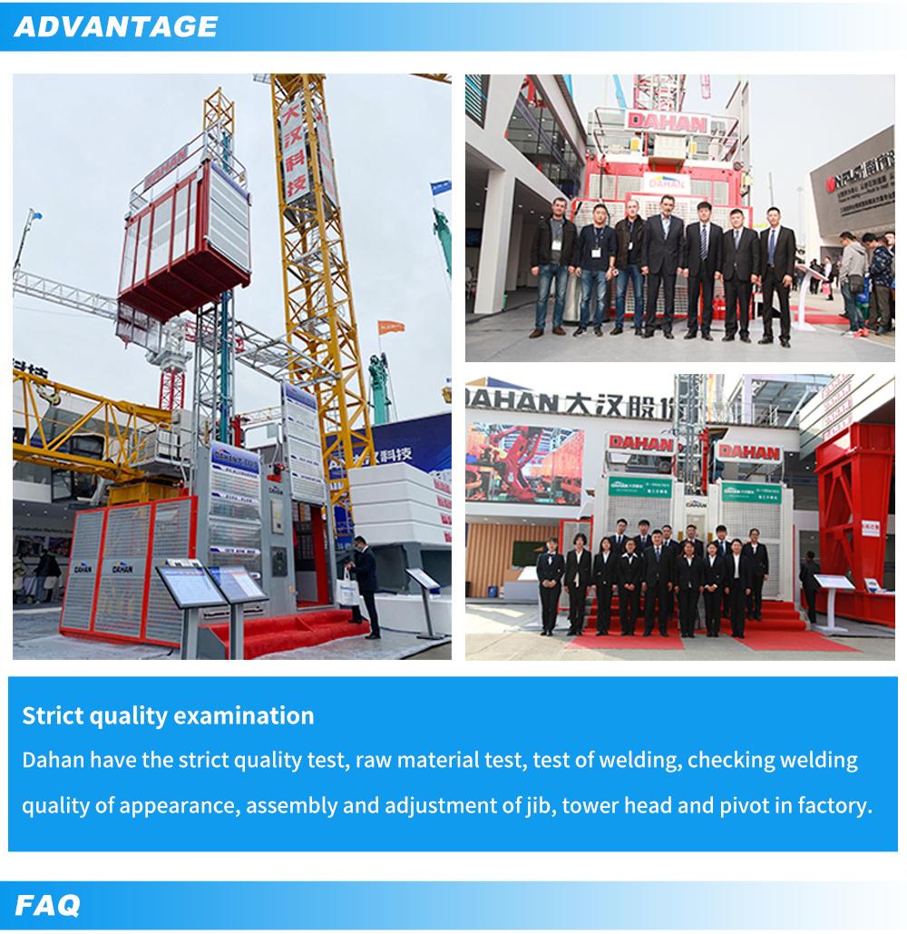 Manufacturers PT7530 16t Hydraulic Fixed Tower Crane