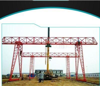 Electric Single Girder 10ton Remote Control Truss Gantry Crane