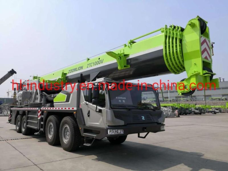 100 Ton Zoomlion Truck Crane Ztc1000V653 Model Mobile Crane for Heavy Lifting on Promotion