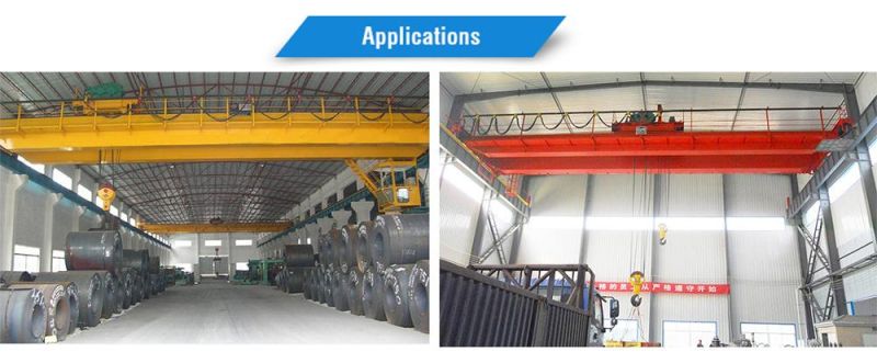 China Factory Sales Electric Girder Overhead Crane 50 Ton with Trolley for Workshop/ Warehouse