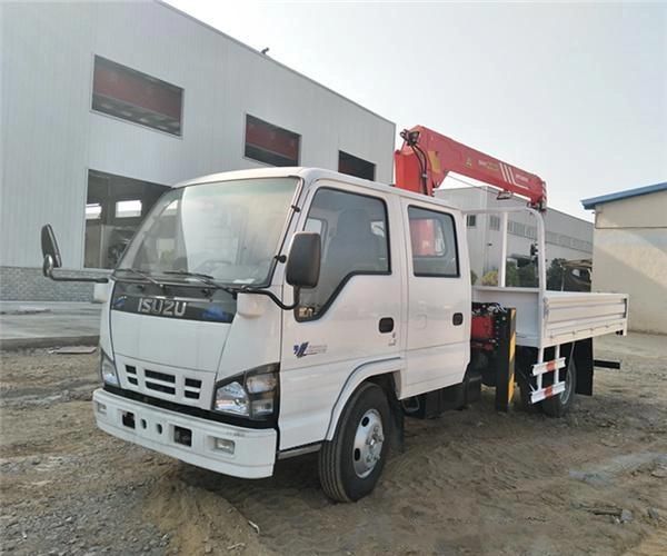 Isuzu Npr 3.2tons Stright Arm Truck with Crane Mobile Truck Crane