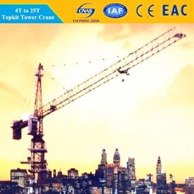 6/8ton Top-Selling Construction Building Tower Cran Qtz80 Topkit Tower Crane