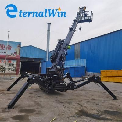 Cheap High Quality Spider Crawler Crane 1 Ton 3 Ton 5ton 8ton 10ton 12ton Spider Crane Manufacture