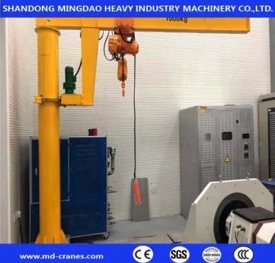 Pillar Columu Mounted 3t 5t 10t 360 Degree Rotation Jib Crane with Electric Hoist Chain Hoist