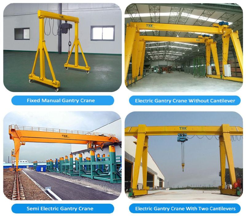 Txk Mini Adjustable Manual Mobile Gantry Crane 1 Ton