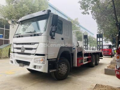 Sinotruk HOWO Weichai 290HP 10tons 12tons Knuckle Flatbed Crane Truck Price Made in China