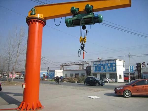 Whole Machine Mobile Lifting Hoist Crane Single Arm Rotating Jib Crane