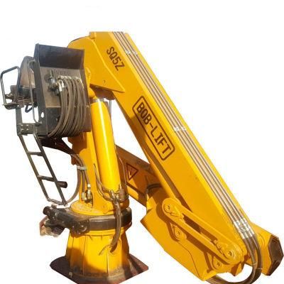 5 Tons Marine Electric Hydraulic Deck Crane Price