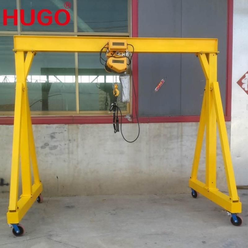 Mh Model Mini Mobile 5ton 10000bls Single Girder Gantry Crane