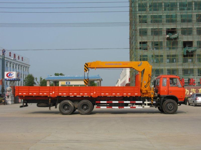 Dongfeng/HOWO/Foton/Isuzu/FAW 6*4 10ton Hoisting Truck Mounted with Hydraulic Straight 4-Arm Telescopic Boom Crane