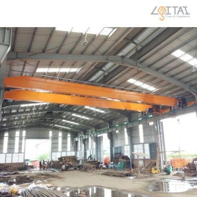 12.5 Ton Eot Double Girder Overhead Crane with Electric Wire Rope for Workshop
