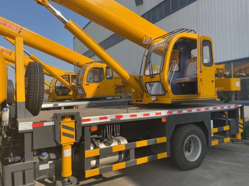 Crane Manufactured Factory Price 7-12ton Telescopic Boom Truck-Mounted Crane