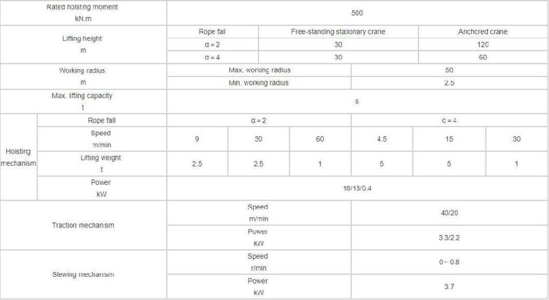 Shd Hot Selling Large Tower Cranes with Cheaper Price