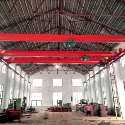 10 Ton 12m Chinese Electric Hoist Single Beam Bridge Crane for Sale
