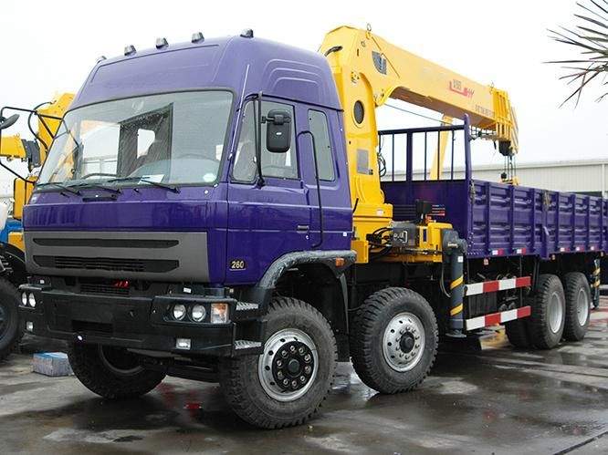 Official 12 Ton Truck Mounted Crane with Foldable Arm Sq12zk3q