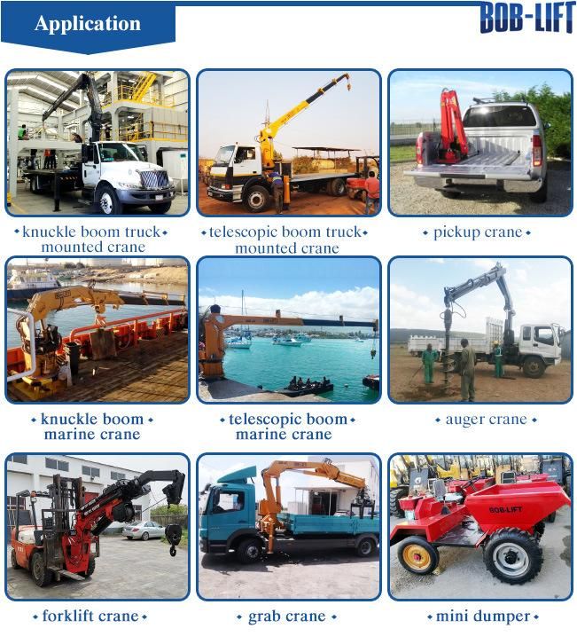 Hot Sale Bob-Lift 10 Ton Hydraulic Knuckle Boom Truck Mounted Crane Mobile Manufacturer for Construction