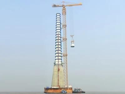 Lifting Machiery 75m 16 Ton Flat-Top Tower Crane Zt320K to Vietnam