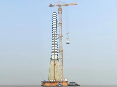 Lifting Machiery 75m 16 Ton Flat-Top Tower Crane Zt320K to Vietnam