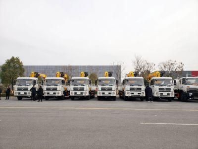 12t Crane Mounted Cargo Truck with Loading Crane